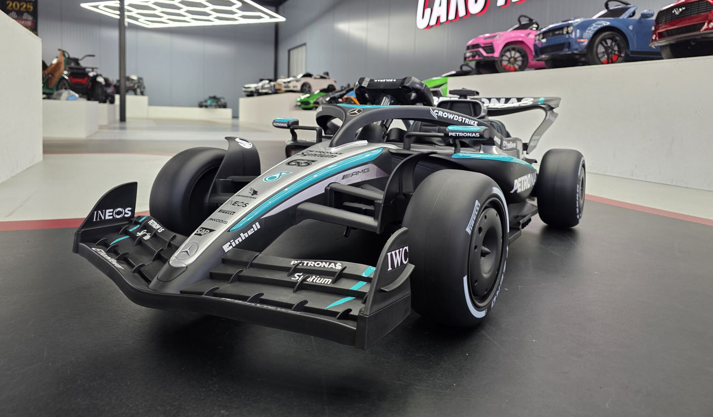 Mercedes Formel 1 Kinderauto 12 Volt Schwarz mit Fernbedienung
