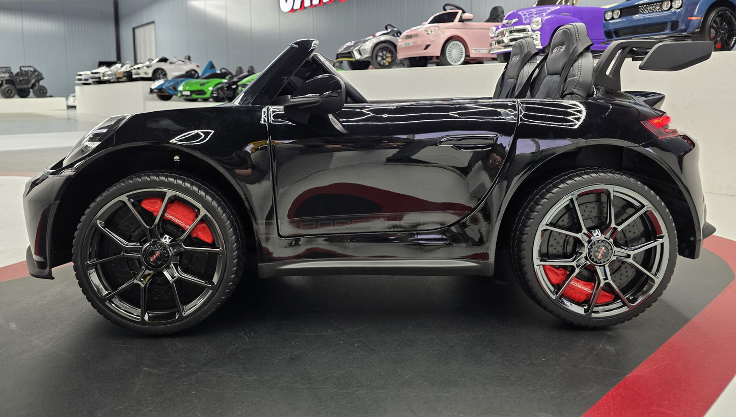 Porsche 911 GT3 Kinderauto 24 Volt 2-Sitzer Schwarz