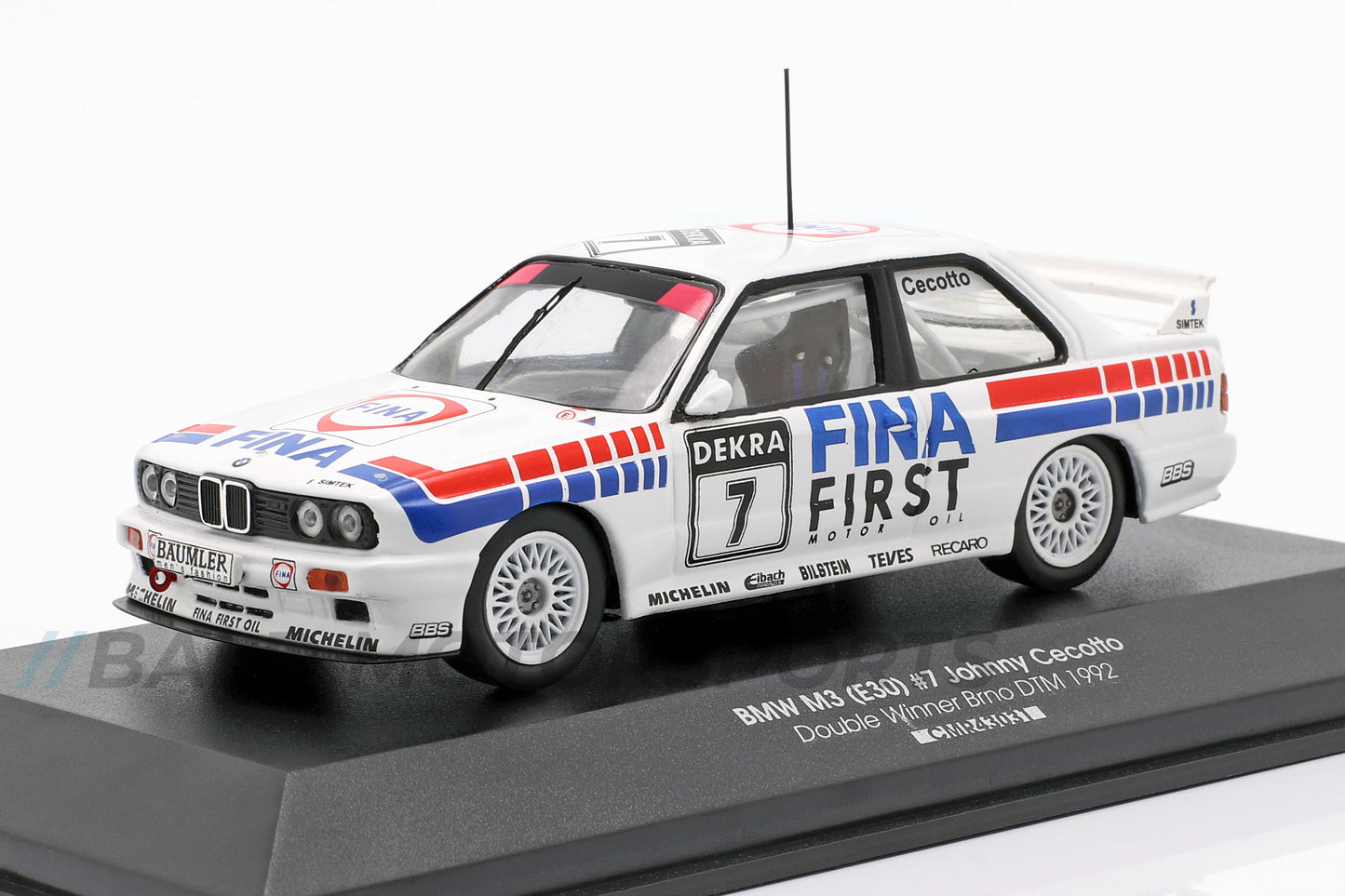 BMW M3 E30 FINA Motorsport Team Johnny Cecotto DTM 1992 1:43 CMR