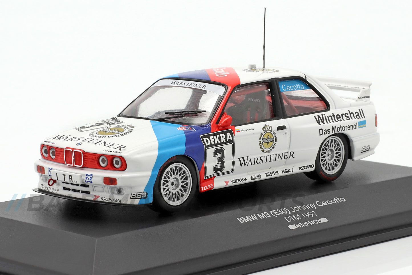 BMW M3 E30 BMW M Team Schnitzer Johnny Cecotto DTM 1991 1:43 CMR