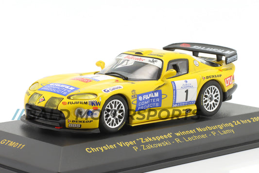 Chrysler Viper GTS-R Zakspeed Racing GmbH &amp; Co. KG Winner 24h Nürburgring 2002 1:43 Ixo