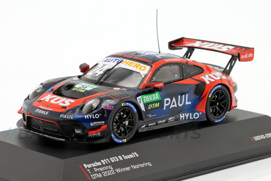 Porsche 911 GT3 R KÜS Team75 Bernhard erster Porsche DTM Sieg 2022 1:43 Ixo
