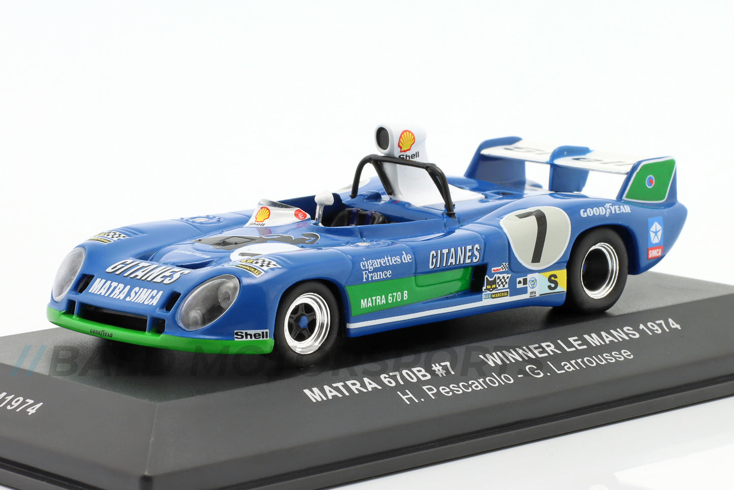 Matra MS670B Equipe Matra winner 24h Le Mans 1974 1:43 Ixo