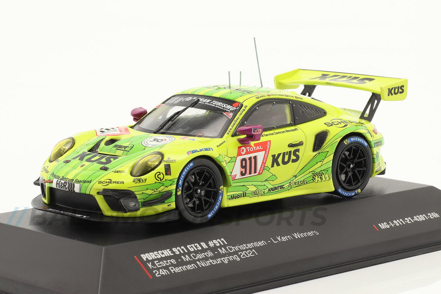 Porsche 911 GT3 R Manthey Racing Winner 24h Nürburgring 2021 1:43 Ixo