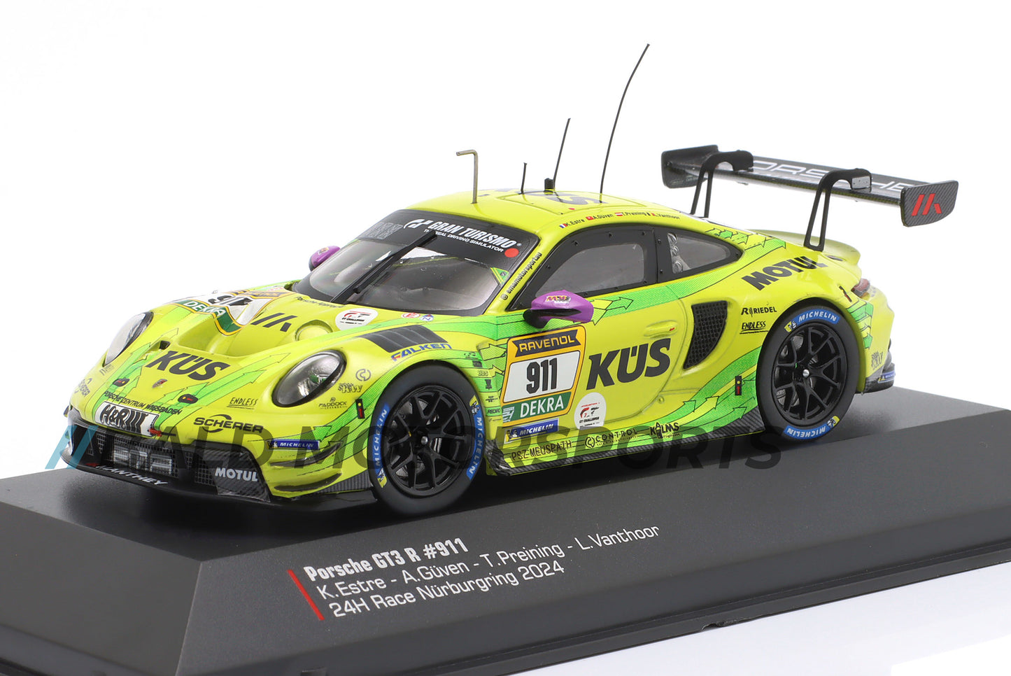Porsche 911 GT3 R Manthey Racing 24h Nürburgring 2024 1:43 Ixo