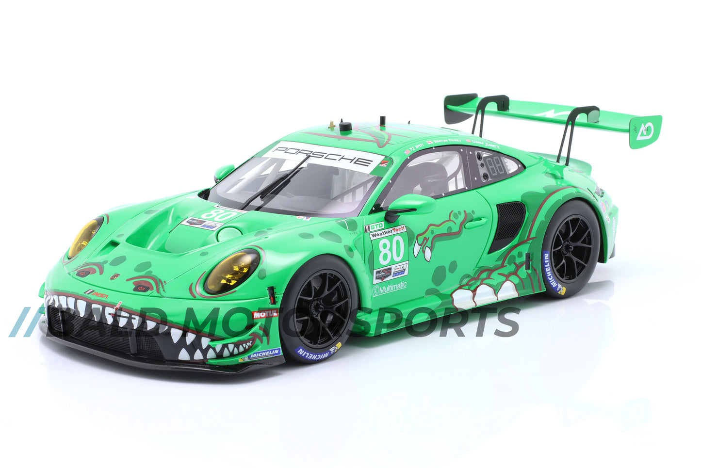 Porsche 911 GT3 R "Rexy" AO Racing Team IMSA 2023 1:18 True Scale