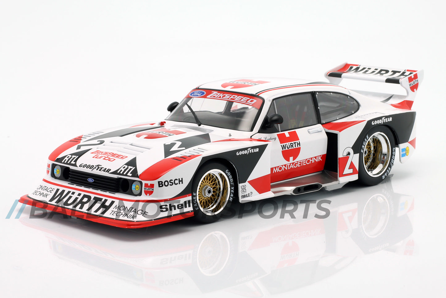 Ford Capri Turbo Gruppe 5 Würth-Zakspeed-Team Klaus Ludwig DRM 1981 1:18 WERK83