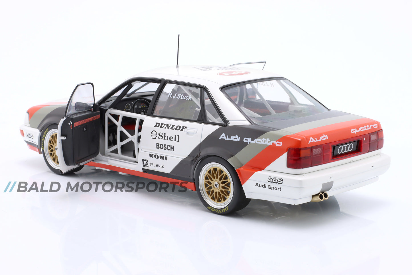 Audi V8 Quattro Hans-Joachim Stuck DTM Champion 1990 WERK83 1:18