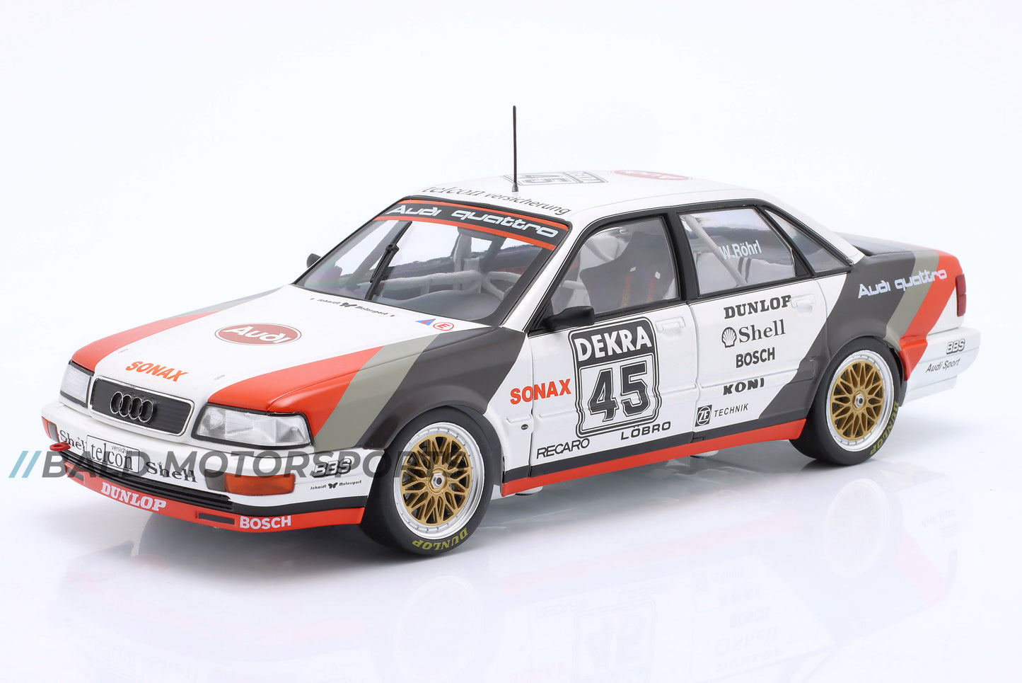 Audi V8 Quattro Walter Röhrl DTM 1990 WERK83 1:18