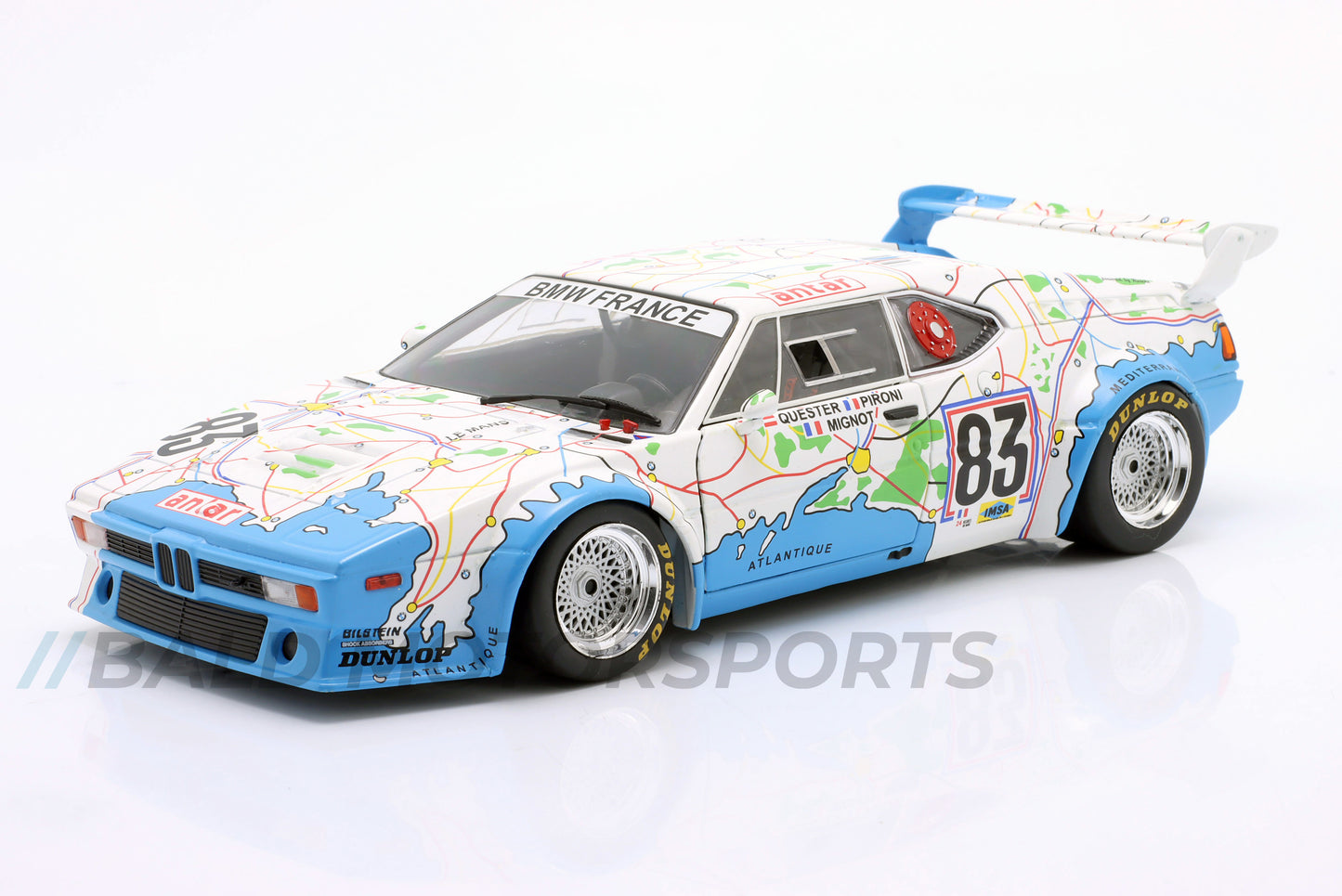 BMW M1 Procar BMW France 24h Le Mans 1980 1:18 WERK83