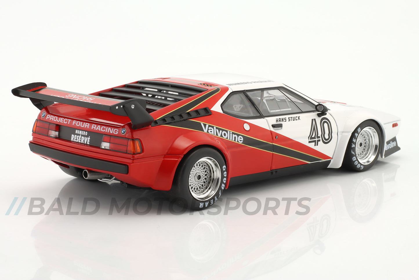 BMW M1 Procar Project Four Racing Hans-Joachim Stuck winner Monaco ProCar 1980 1:18 WERK83