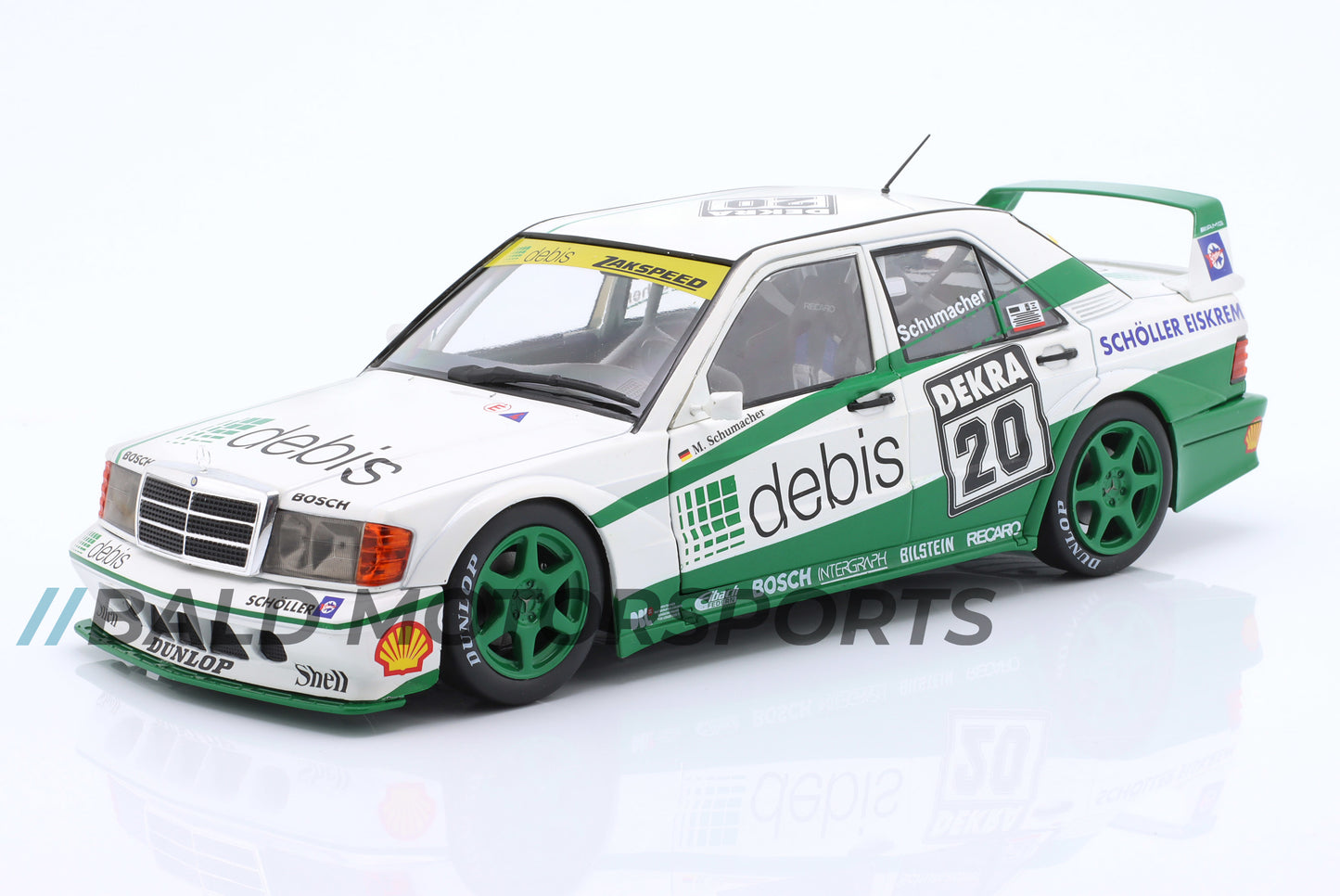 Mercedes-Benz 190E 2.5-16 Evo II Team Debis Zakspeed DTM 1991 Michael Schumacher 1:18 WERK83